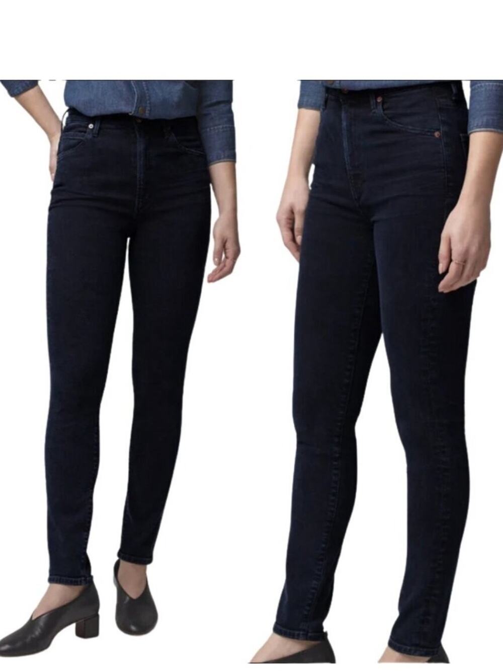 Citizens of Humanity Chrissy High Rise Skinny Jeans Dark Wash 30